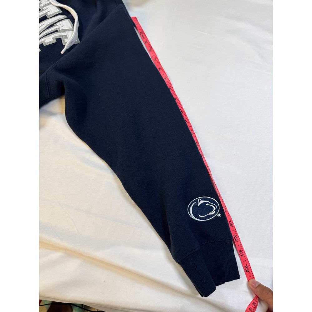Penn State Nittany Lions Navy Blue Hoodie Sweatshirt Mens Medium G5 NCAA - Picture 8 of 8